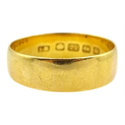 Edwardian 22ct gold ring by Samuel Hope, Birmingham 1909