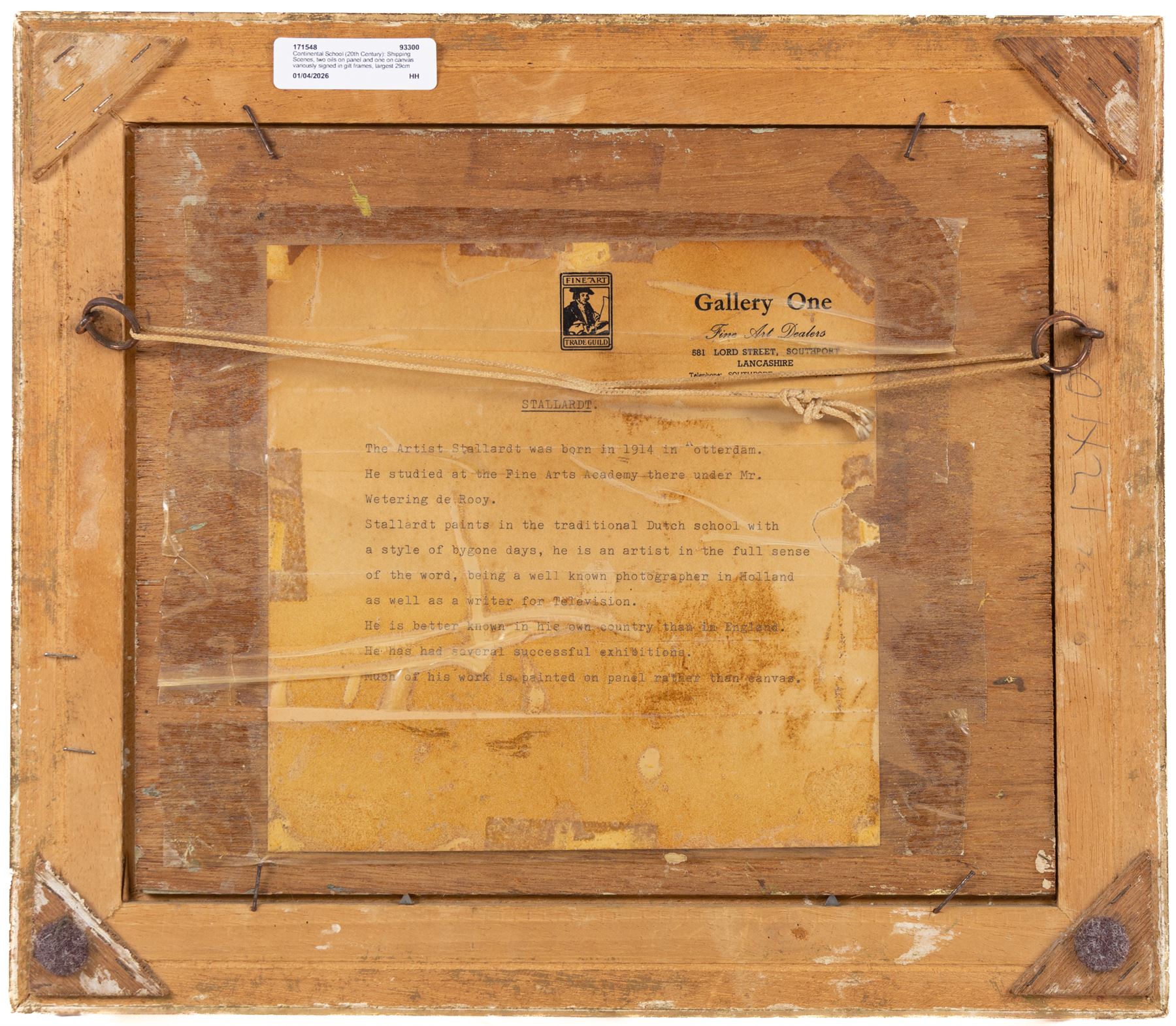 Continental School (20th Century): Shipping Scenes, two oils on panel and one on canvas variously signed in gilt frames, largest 29cm x 38cm (3)