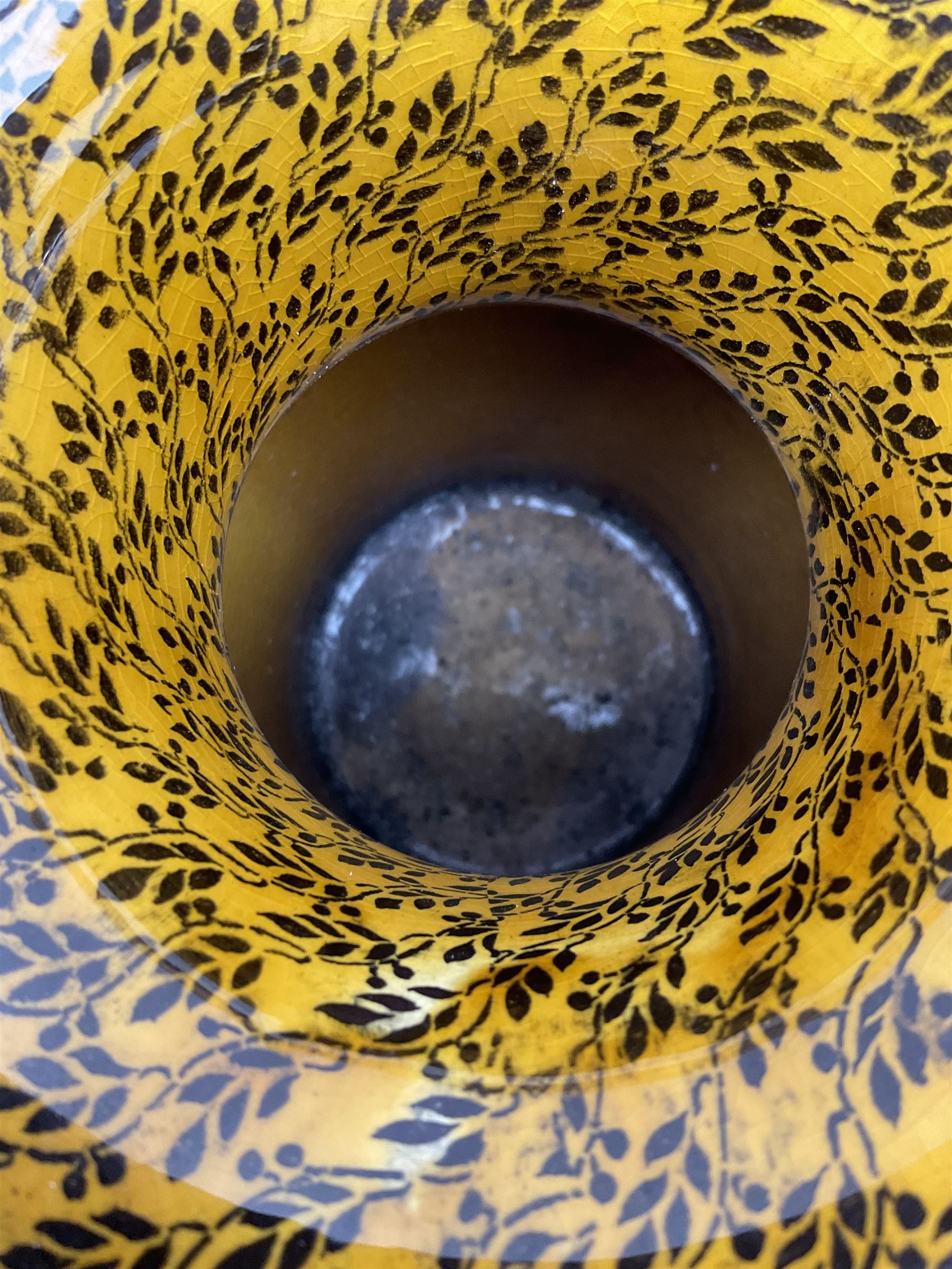 Royal Doulton Morrisian ware vase decorated with female figures, with printed and impressed marks beneath H25cm. 