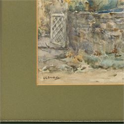 Albert George Stevens (Staithes Group 1863-1925): The Butcher's Cart, watercolour signed 25cm x 34cm