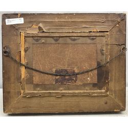 John Cuthbert Salmon (British 1844-1917): A Forest Glade, impasto oil on board signed 15cm x 23cm