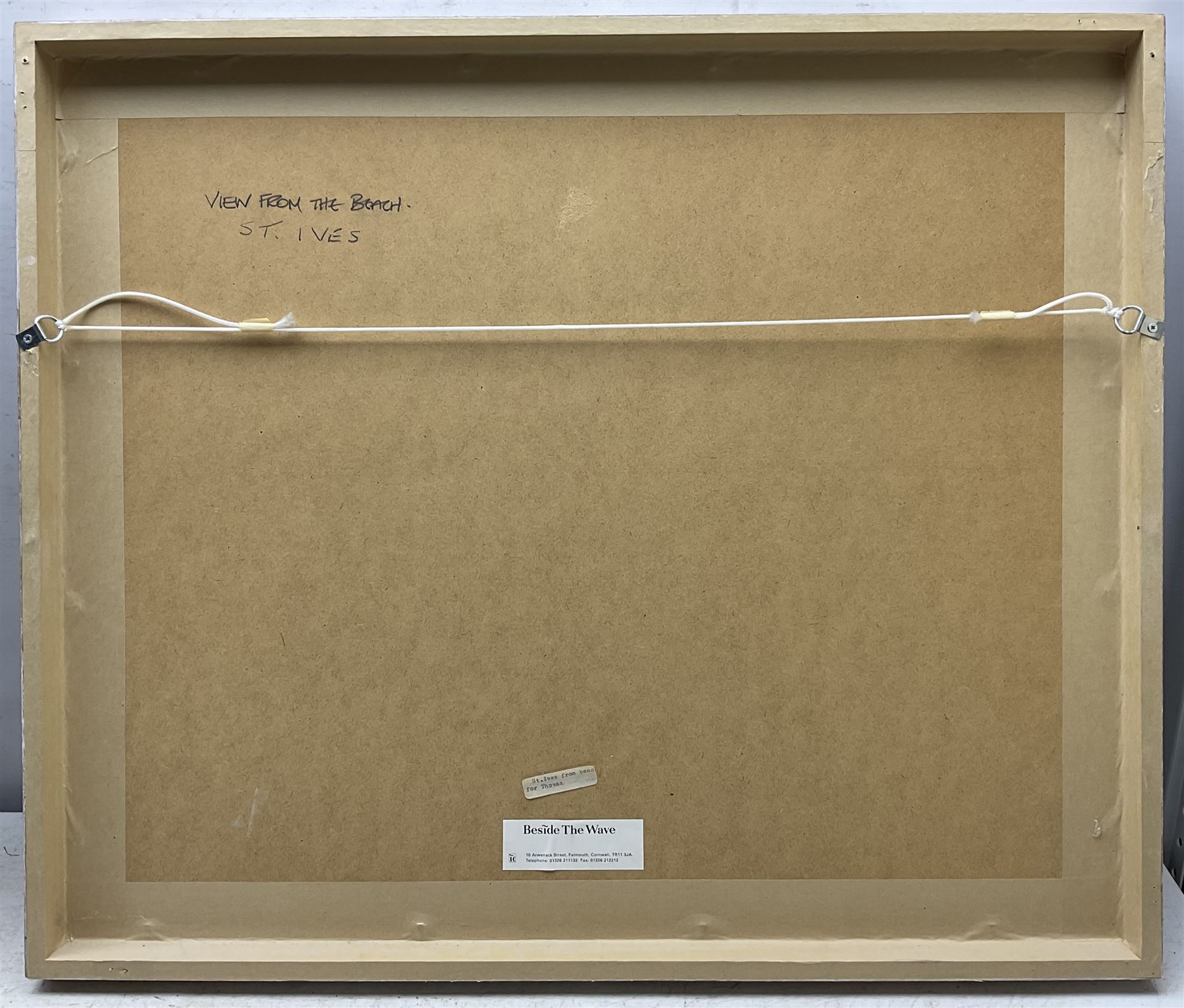 Richard Tuff (British 1965-): 'View From the Beach - St Ives', gouache on paper signed, titled verso 36cm x 48cm 