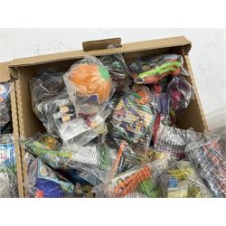 Large quantity of Mcdonalds toys to include Mario in three boxes