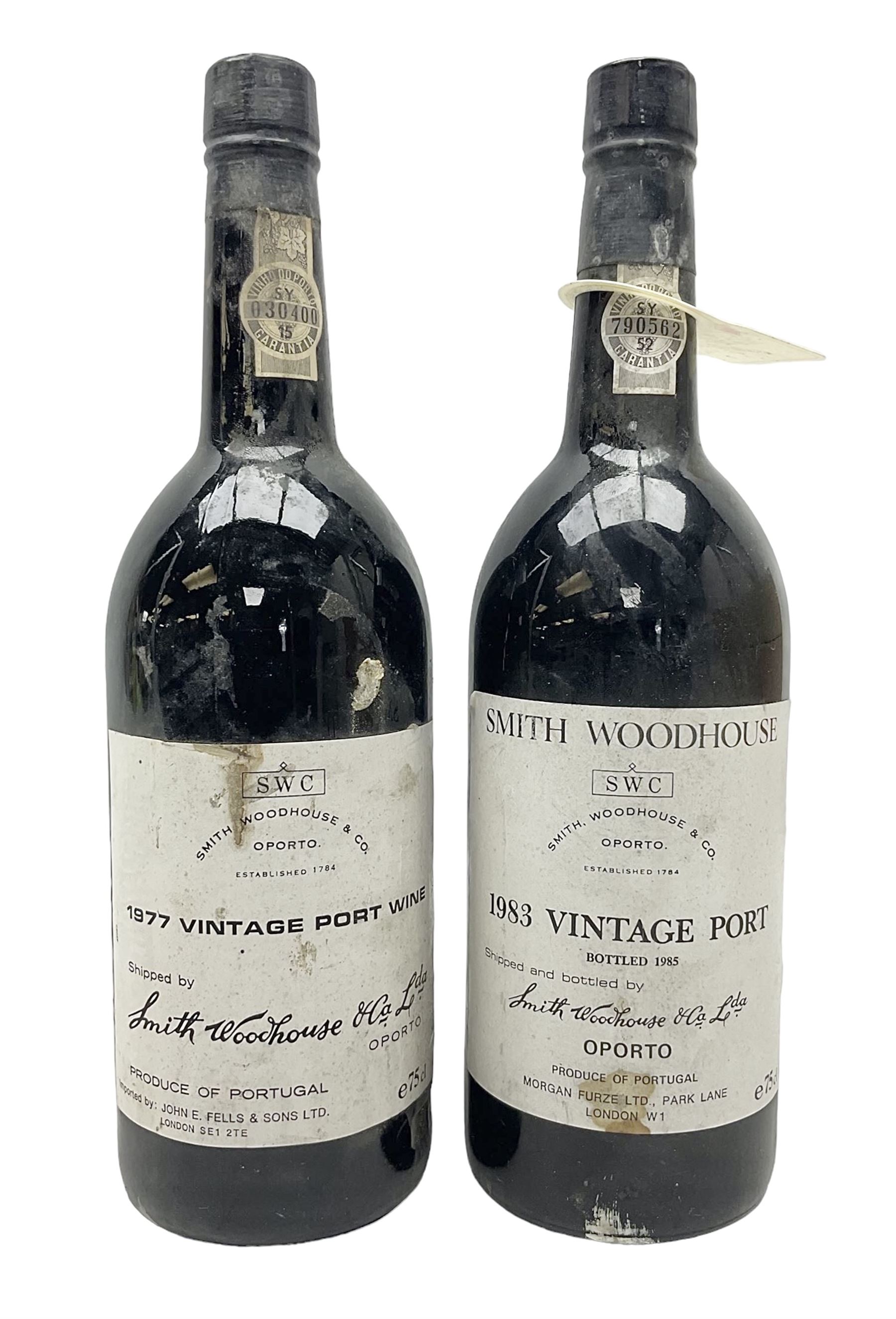 Smith Woodhouse, vintage port, years comprising 1977 and 1985, 75cl, unknown proof (2)