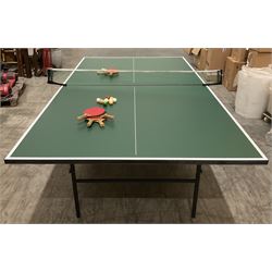 Dunlop Rollaway folding table tennis table with accessories - THIS LOT IS TO BE COLLECTED BY APPOINTMENT FROM DUGGLEBY STORAGE, GREAT HILL, EASTFIELD, SCARBOROUGH, YO11 3TX