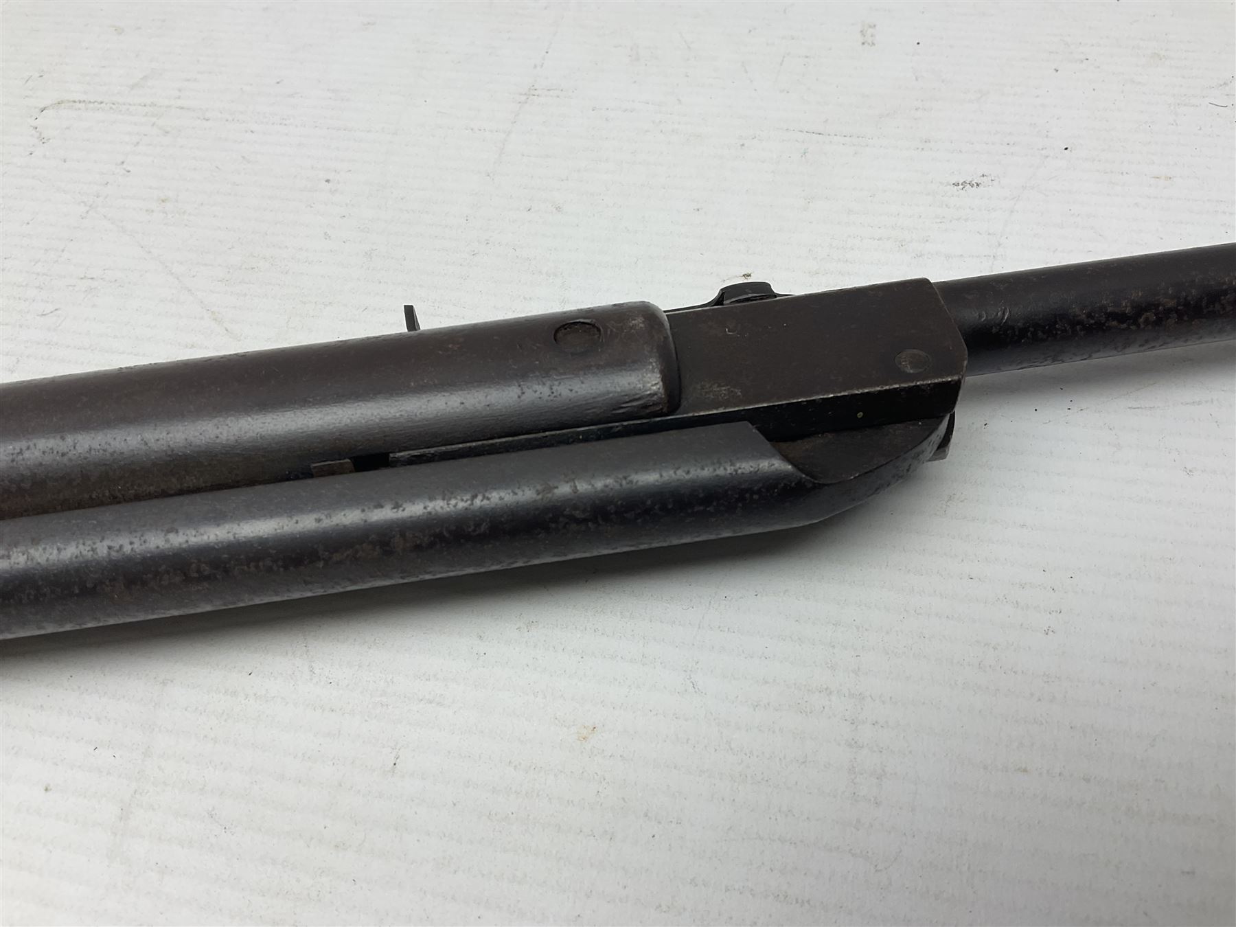 Early 20th  century Diana .177 air rifle with break-barrel action and adjustable trigger, no visible number, L108cm overall  NB: AGE RESTRICTIONS APPLY TO THE PURCHASE OF AIR WEAPONS.