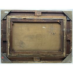 William Perring Hollyer (British 1834-1922): Cattle Watering in the Highlands, oil on canvas signed 60cm x 90cm