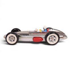 1960s Marx Toys Jetspeed racing car, battery operated tinplate racing car with lithographe...