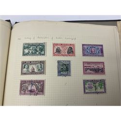 Great British, Commonwealth and World stamps, including South Africa, Malta, Falkland Islands, Gambia, Hong Kong, Grenada, Nyasaland, Somaliland, Antigua etc, housed in six albums or stockbooks