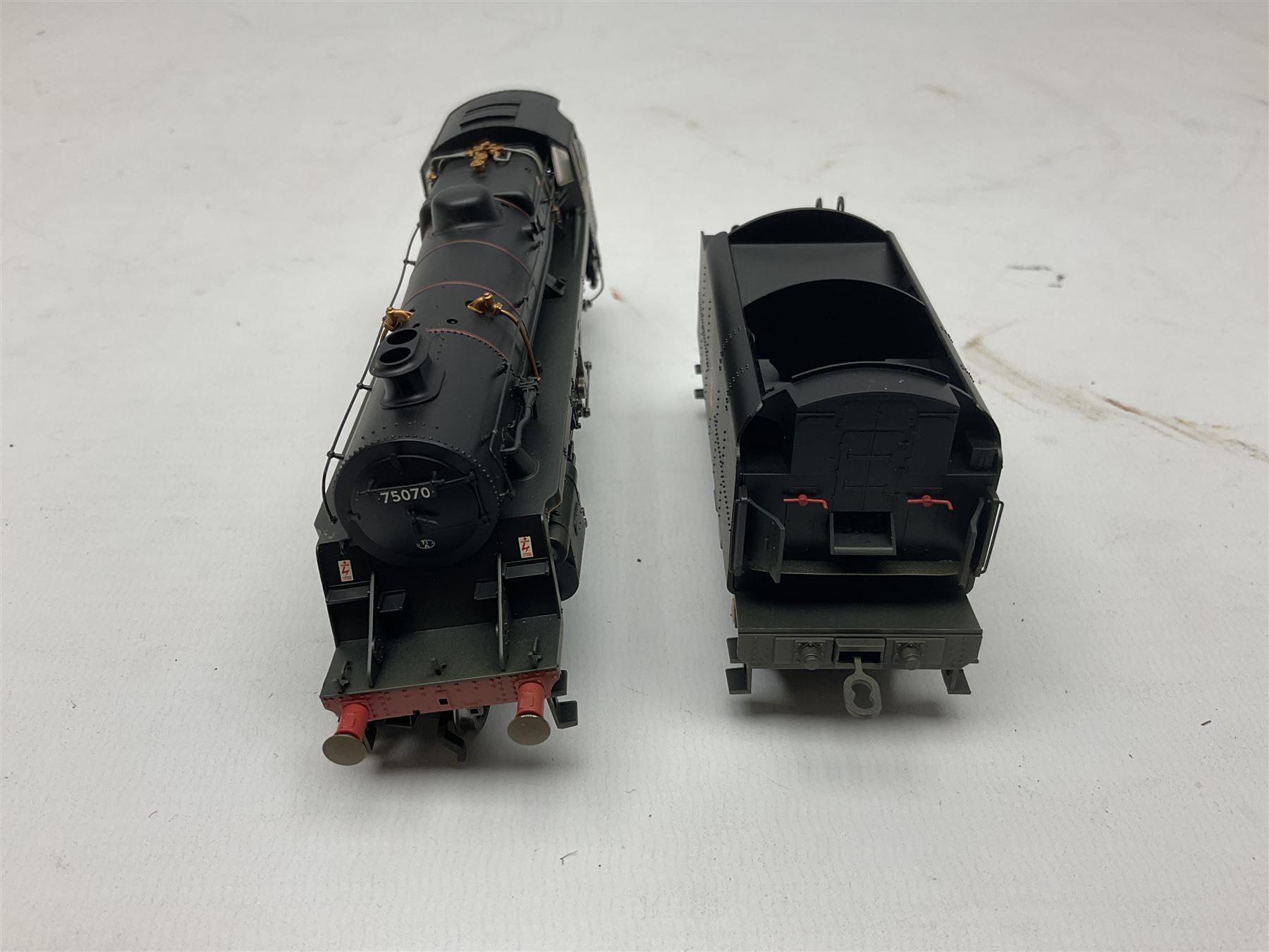 Hornby '00' gauge - Class 75000 4-6-0 locomotive Standard 4 no. 75070, Class 4F 0-6-0 'LMS Fowler' no. 4312 and Stanier Class 4P 2-6-4T locomotive no. 42613, all DCC ready (3)