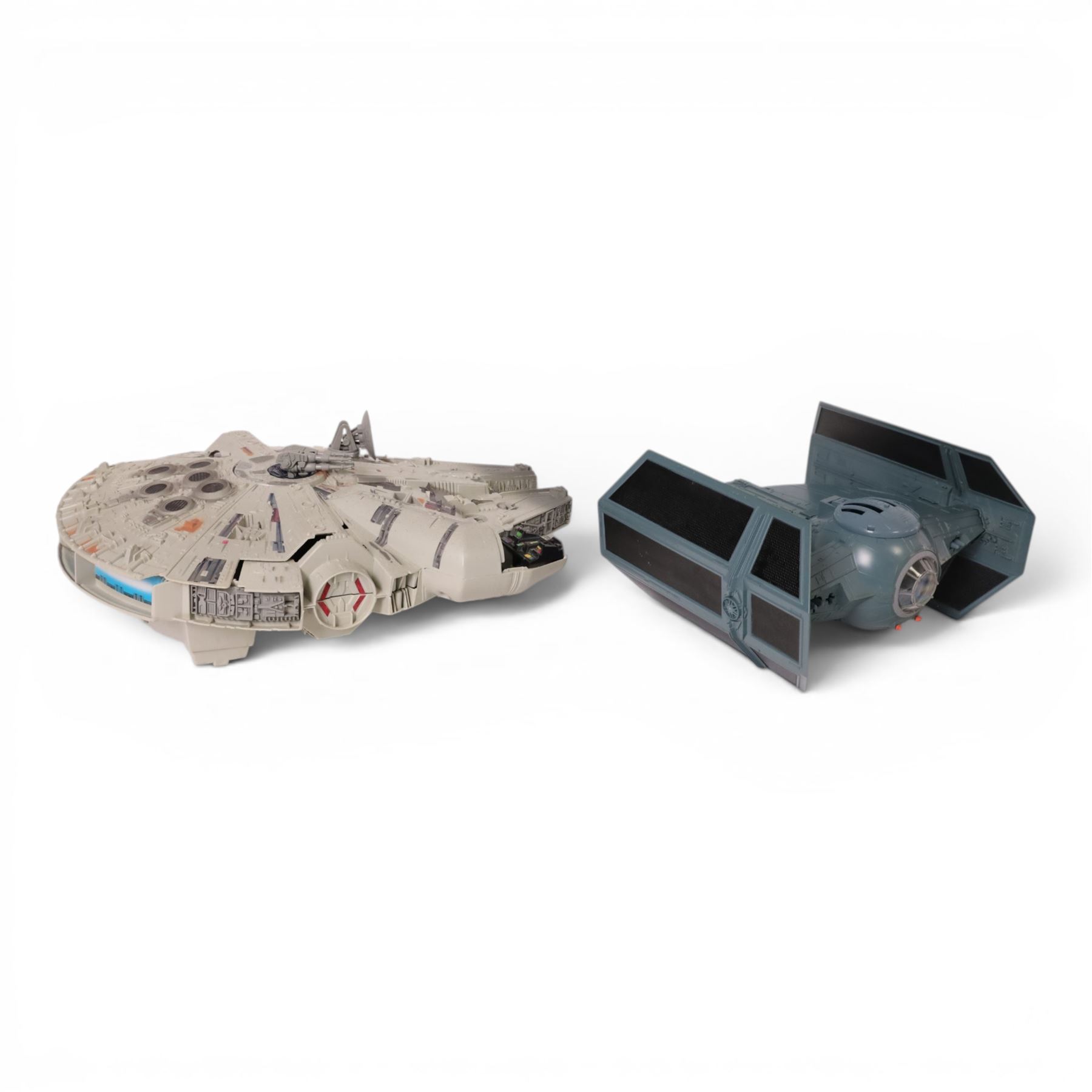 Kenner Star Wars The Power of the Force playsets, including Dewback and Sandtrooper, Rebel Snowspeeder, Darth Vader's Tie Fighter, Bantha and Tusken Raider, Speeder Bike with Luke Skywalker, X-Wing Fighter =, Tie Fighter and Millennium Falcon, all with boxes