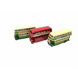 Various makers - thirty-two die-cast and tin-plate models of buses by EFE, Persaud, Oxford, Days Gone, Ertl etc including single deck, double deck and trolley buses; predominantly modern but some older and re-painted; all unboxed (32)