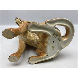 Large Beswick fire side figure of a yellow labrador, modelled seated, no. 2314, with impressed marks beneath, H34cm