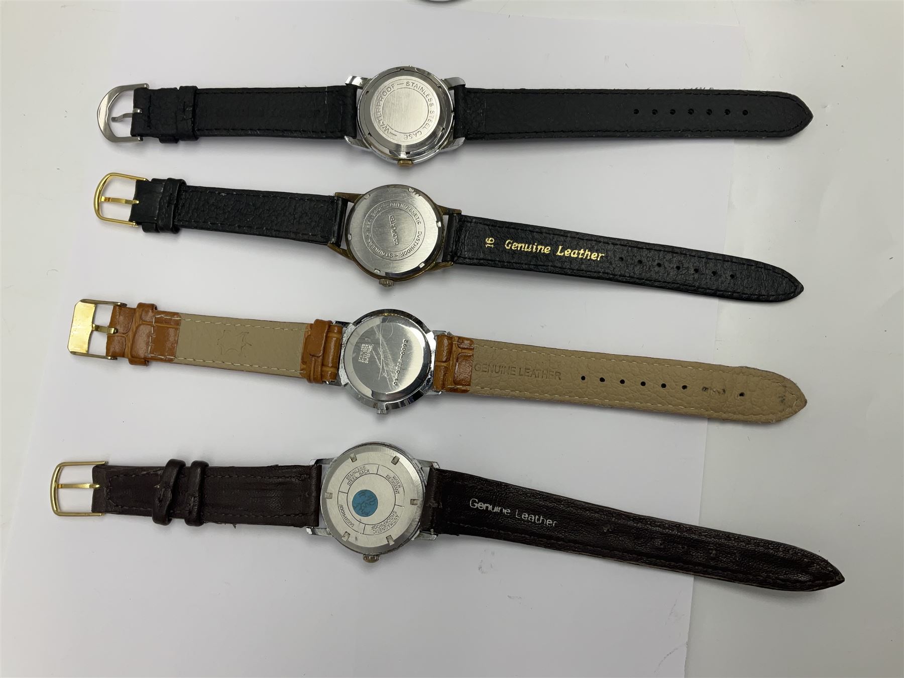 Paul Buhre RotoDato 21 jewels automatic wristwatch and nine manual wind wristwatches including Movado, Sterling, Visconte, Roamer, Avia and Ultra