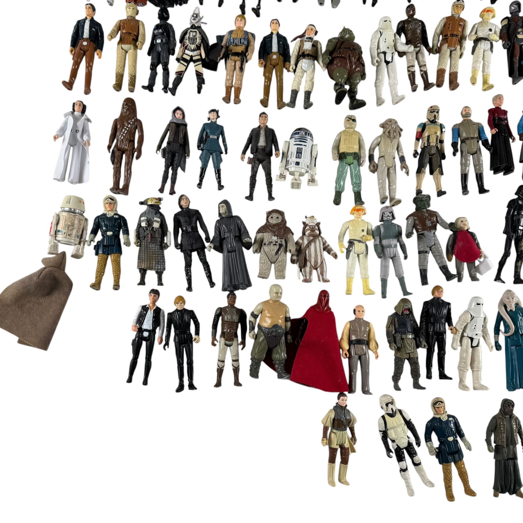 Collection of Hasbro Star Wars figures, including Han Solo prisoner action figure and loose 3.75 inch figures, Stor Disney Star Wars Death Star and a Modern Age Marvel Star Wars comic book issue #12