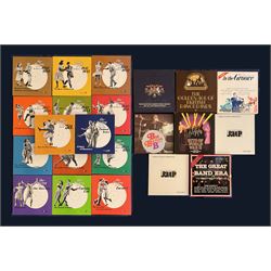 A set of fourteen Time Life Swing Era LP's together with other Jazz LP box sets including Big Bands Bonanza, In The Groove, The Great Band Era, The Golden Age of British Dance Bands, Jazz at the Philharmonic in 2 vols. etc (22)