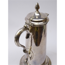  Victorian silver-plated communion flagon by James Dixon & Sons H38cm   