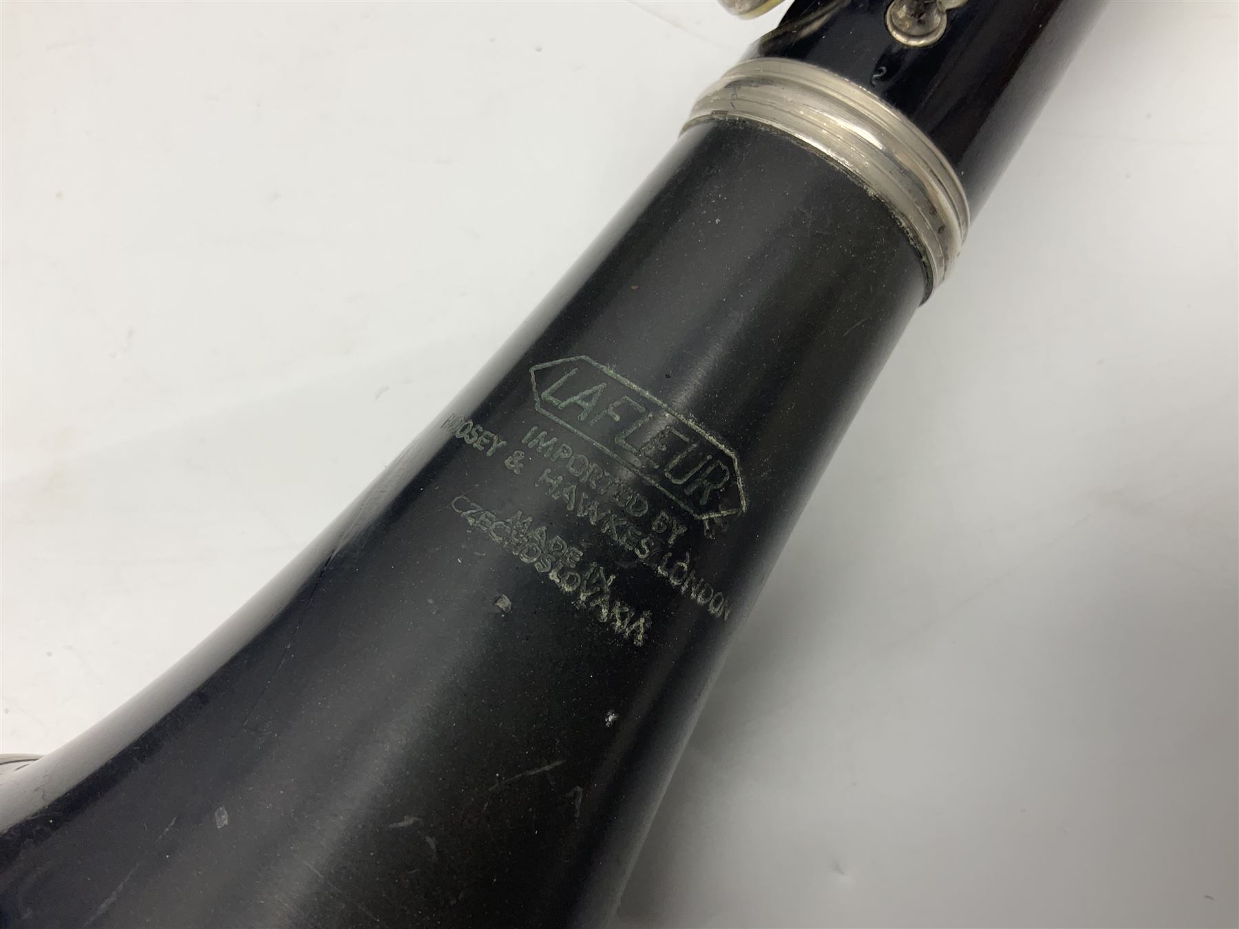 F. Buisson Dallas London oboe, serial no.5434; Boosey & Hawkes Lafleur clarinet, serial no.807004; and incomplete Boosey & Hawkes Regent clarinet, serial no.372169; each in fitted carrying case (3)