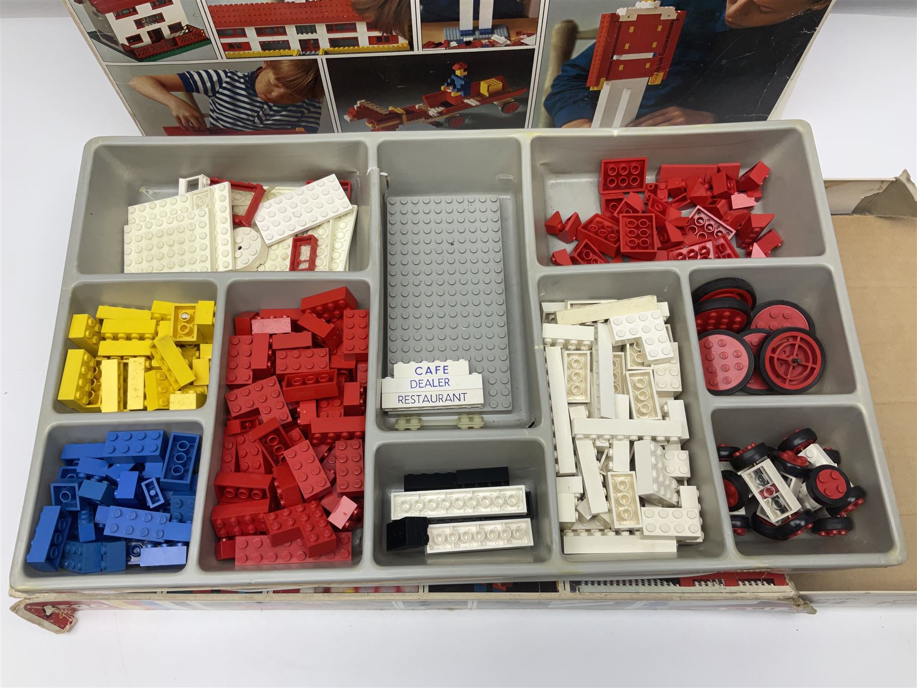 Lego - six 1960s/70s boxes for set Nos.5,40, 050, 066, 070 and 544; well stocked with assorted pieces (6)