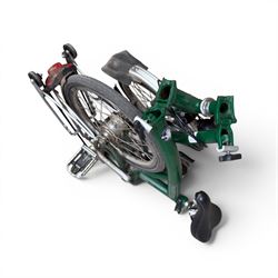 Brompton folding bicycle in green finish