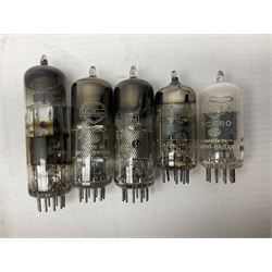 Collection of Mullard thermionic radio valves/vacuum tubes, including EF85, PCF80, PCF86, EF80, PCL805/85 approximately 30 as per list, unboxed