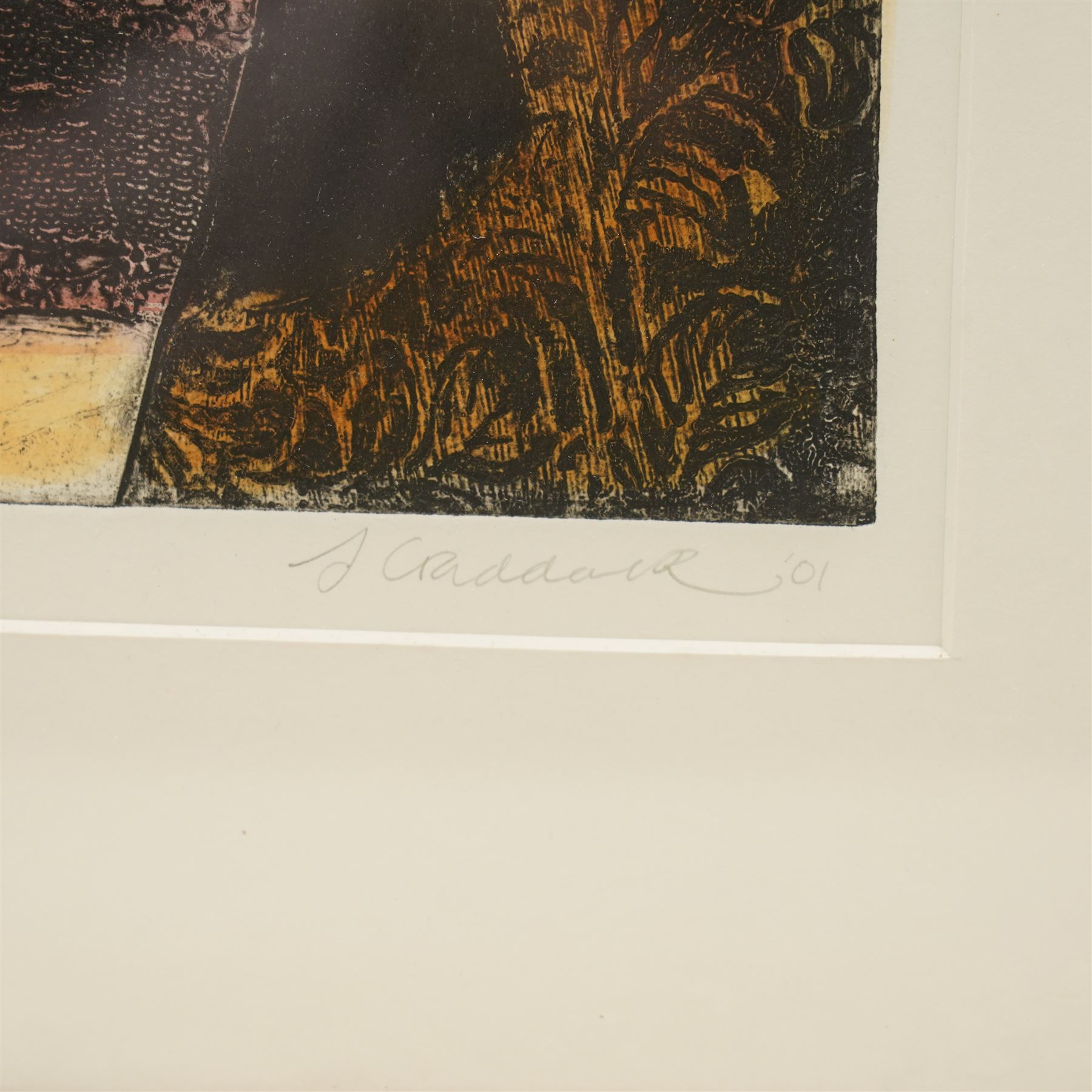 Adrienne Craddock (British Contemporary): 'The Magician', limited edition etching in colour signed titled and numbered 4/20 in pencil 76cm x 54cm