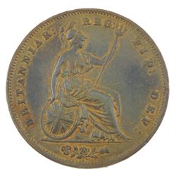 Queen Victoria 1855 penny coin