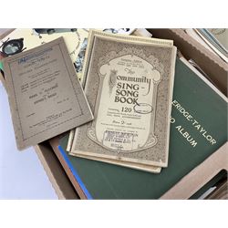 Large collection of sheet music, to include The Norton Scores, Bach, Mozart etc, in five boxes 