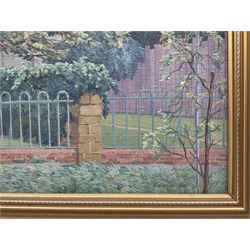 Homer Wayland Colby (American 1874-1950): The Apple Tree, oil on canvas signed and dated 1946, 35cm x 45cm