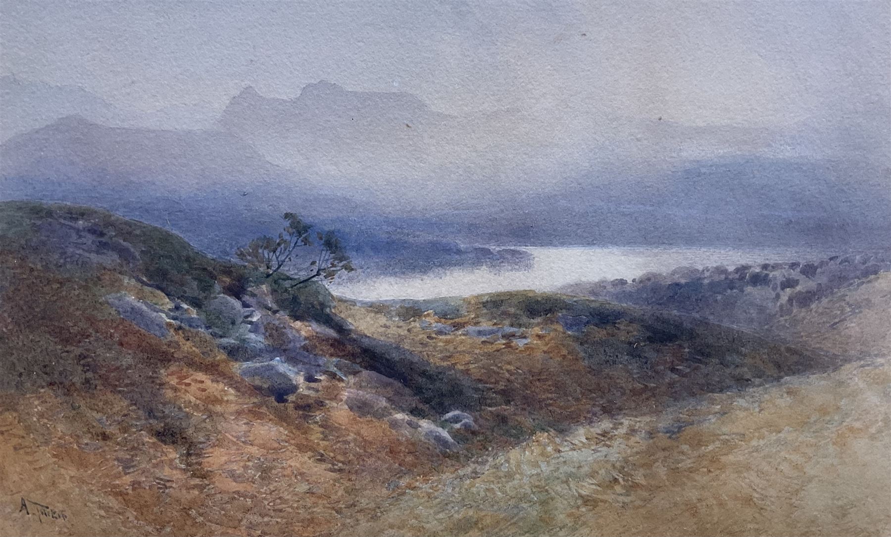 Arthur Tucker (British 1864-1929): Lake District View, watercolour signed 17cm x 28cm