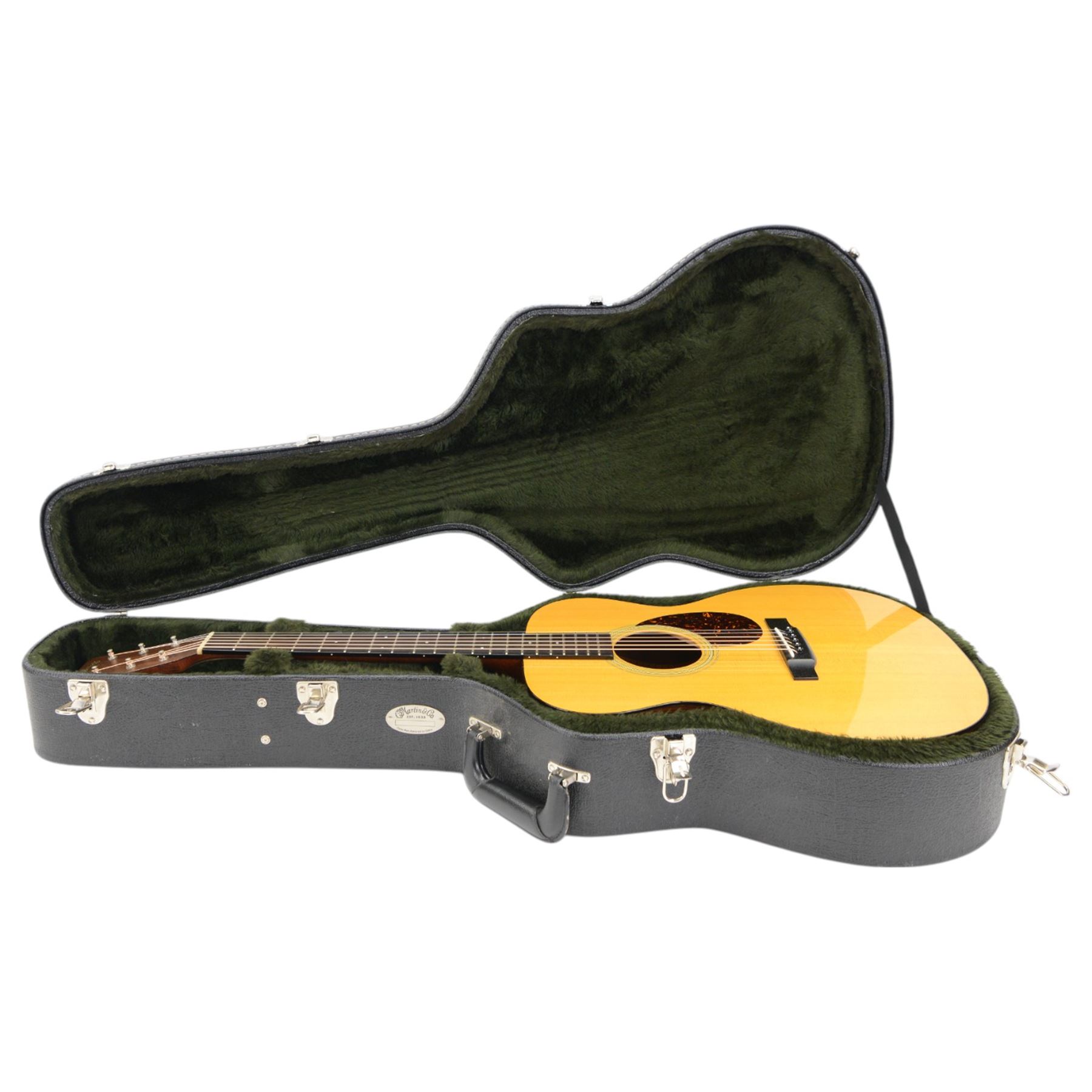 Martin OM-21 acoustic guitar 2017, with cedar top and mahogany neck, in original hard case, L101cm