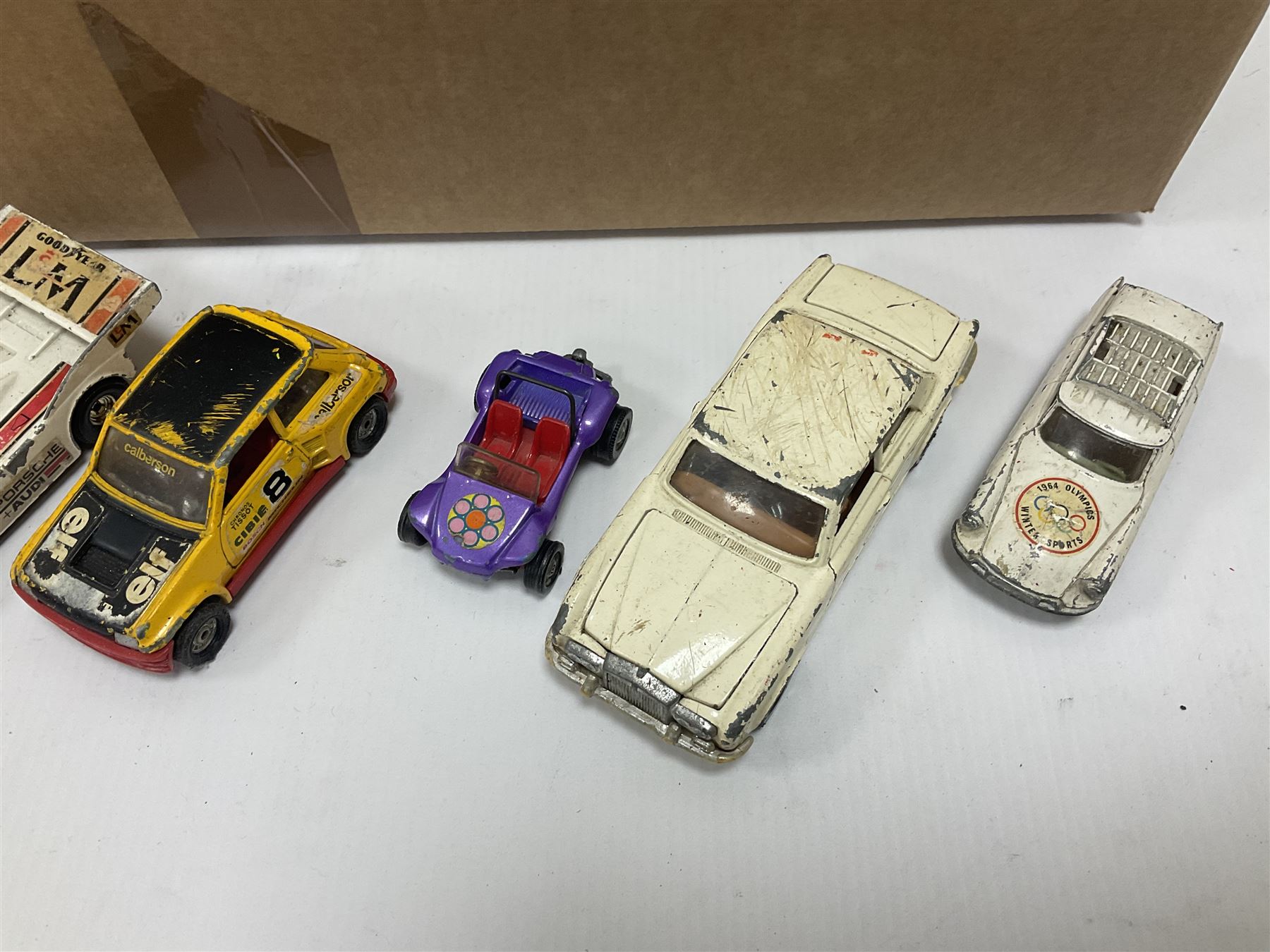Large quantity of unboxed, playworn, incomplete and repainted die-cast models by various makers