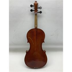 1920s Czechoslovakian violin, bearing label for Antonius Stradivarius Faciebat Anno 1826