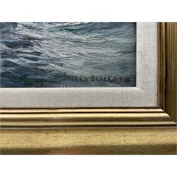 Andrew Black RSW (Scottish 1850-1916): Ayr Fishing Boat Rounding the Coast, oil on canvas signed 30cm x 45cm