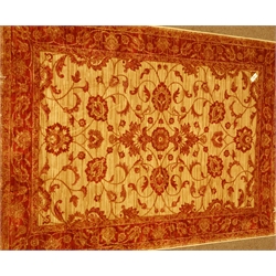  Persian Ziegler design red and beige ground rug/wall hanging 230cm x 160cm  