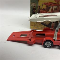 Corgi - Gift Set no.41 comprising Carrimore Mark Iv Transporter, Morris Mini-Cooper, BMC Mini-Cooper S, Morris Mini-Minor, Volvo P.1800 and Sunbeam IMP; missing MGC GT car; in original box 