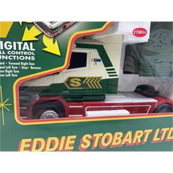 Control Freaks Eddie Stobart Ltd 1:18 scale remote controlled Scania Truck; boxed; and Graupner RC Motor-yacht Portofino II; boxed with control unit (2)