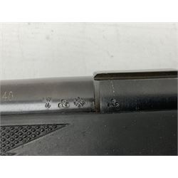 Puma Rifles Hunter bolt-action .22 Long Rifle the 36cm shortened barrel threaded for sound moderator, plastic synthetic stock, serial no.1050840 L83.5cm FIREARMS CERTIFICATE REQUIRED OR RFD