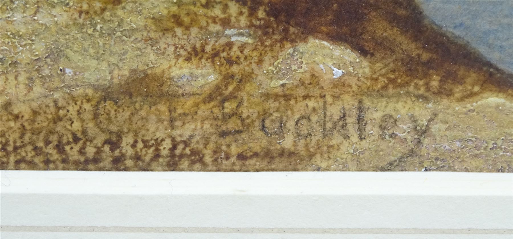 Charles Frederick Buckley (British 1812-1869): Cattle Watering on the Riverside, watercolour signed 62cm x 80cm