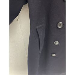 WW2 French Naval Officer's greatcoat; bears label 'Hirsch Tyler Company Uniforms 10th & Berks Sts Philadelphia Penna.'