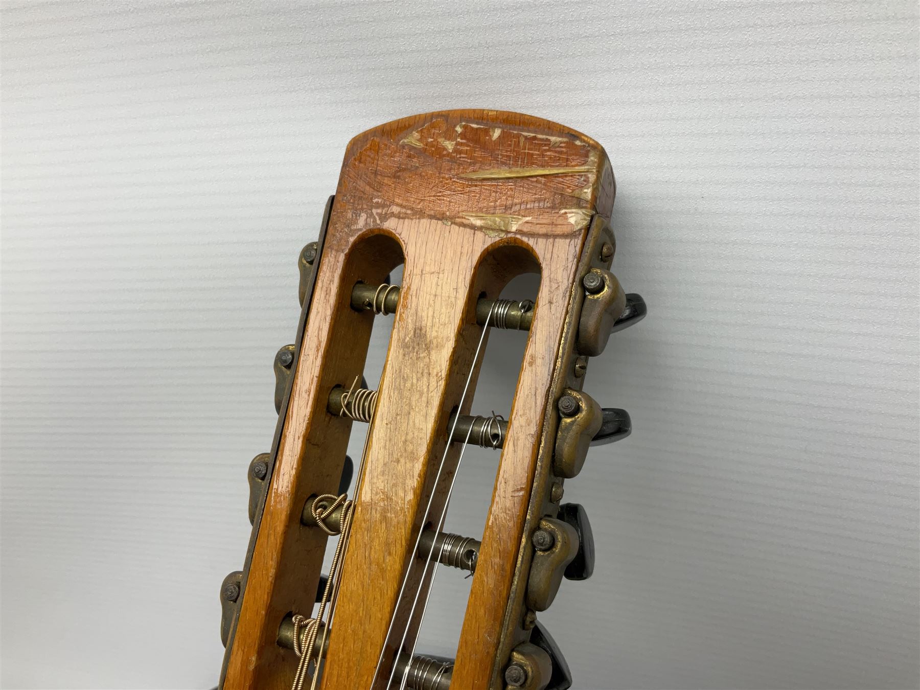 Rosetti Serenader eight-string mandolin with slightly bowed segmented maple back and ribs and ivorine mounts L62cm; in carrying case