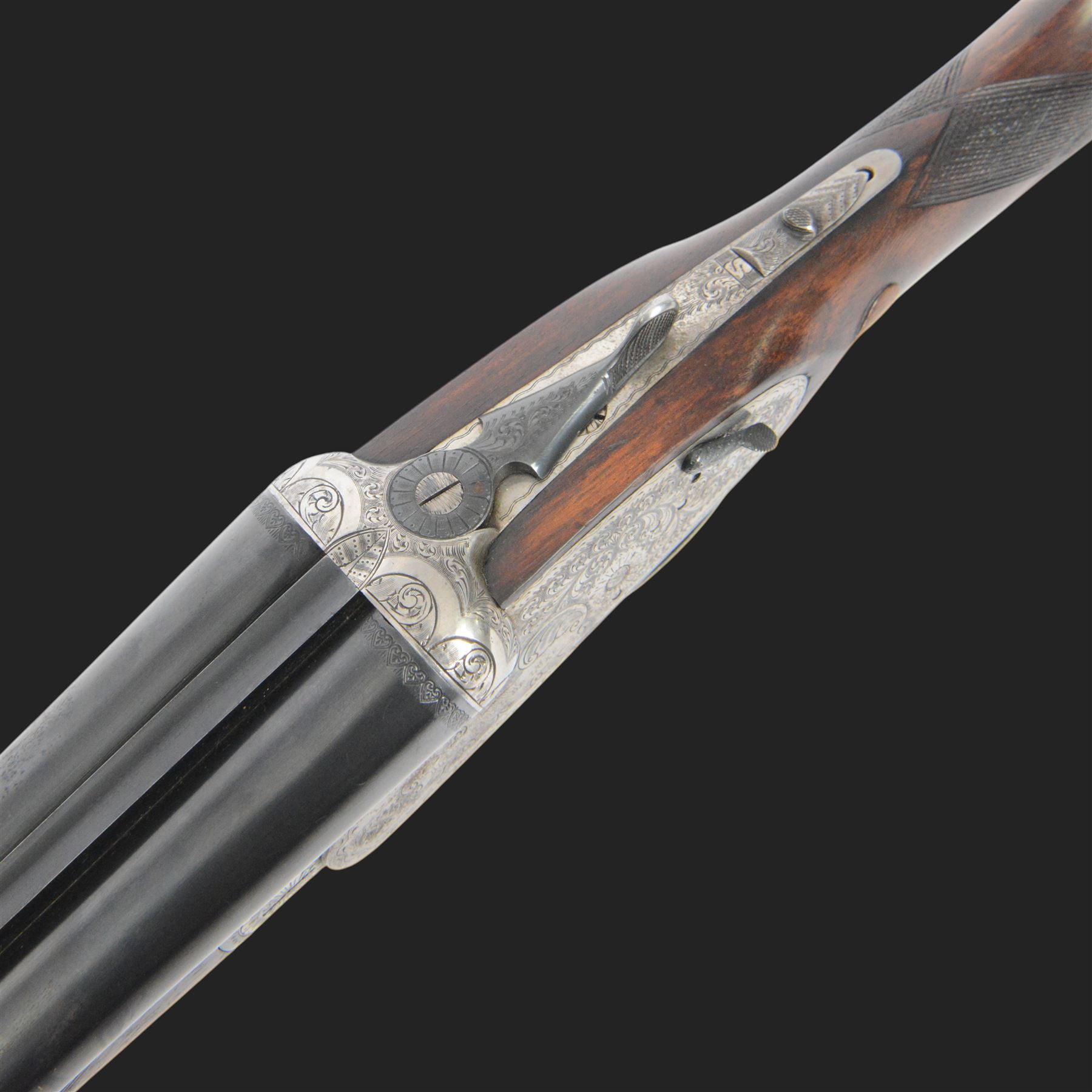 Garbi Black Sabel De Luxe, 12 bore double trigger sidelock ejector, side by side double barrel shotgun with 69cm (27