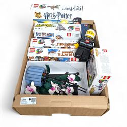 Lego, including partially built Lego Botanicals Orchid, minifigure torch light, five Lego Games including Harry Potter Hogwarts game, Lava Dragon, Pirate Plank, UFO Attack and Meteor Strike 