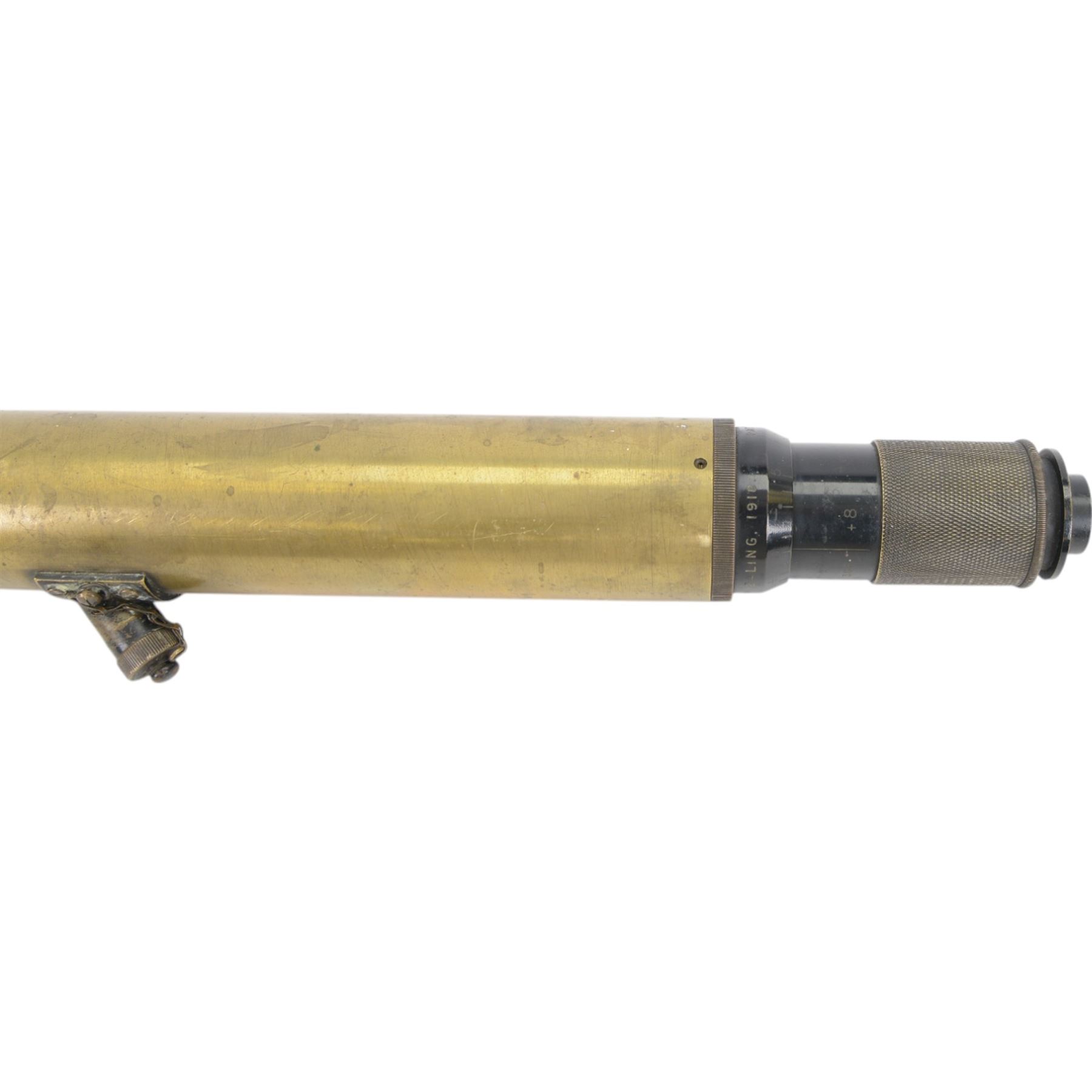  Ottway & Co military sighting scope in a case inscribed 'W.Ottway & Co Ltd 1916 Power 6', together with another Ottoway sighting scope 
