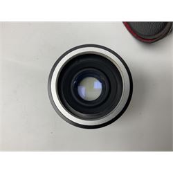 Yashica-A camera body, serial no. A4080073, with 'Yashikor 1:3.5 f=80mm' lens, serial no. 209272 and 'Yashikor 1:3.5f=80mm' lens, serial no 22942, together with Yashica TL-Electro camera body, serial no. 5054162 with 'Yashinon-DS 50mm 1:1.9  40056038