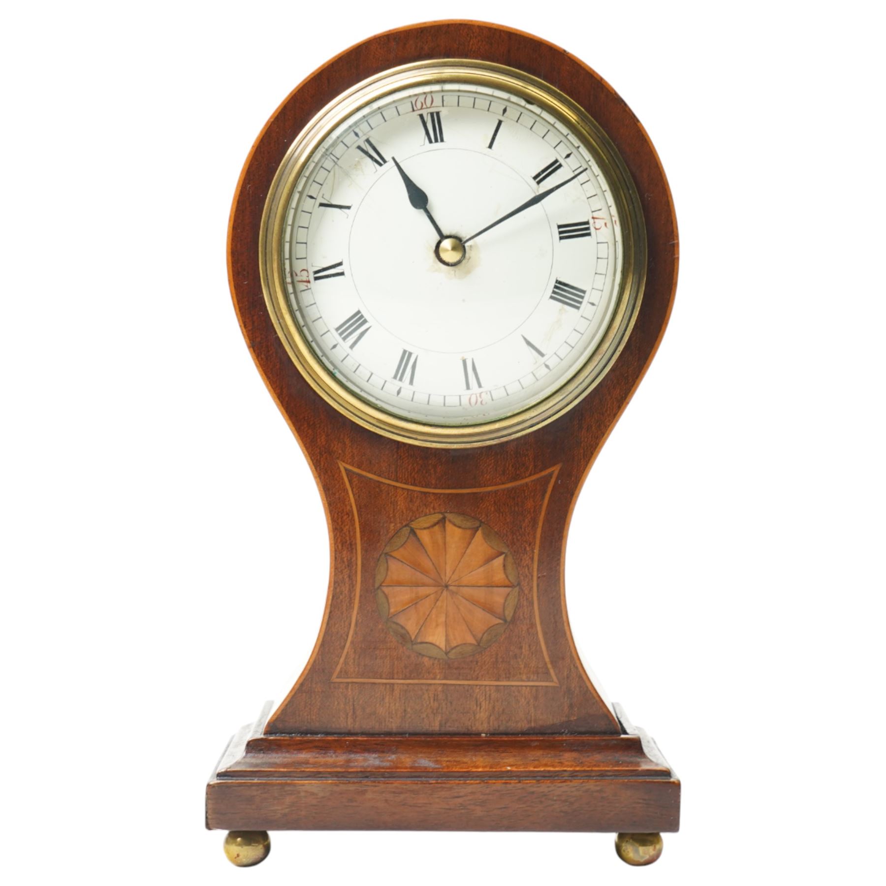 Edwardian “balloon” table clock with a quartz movement.