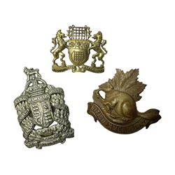 Three cap badges - 2nd County of London Yeomanry, King Edwards Horse and Canadian Squadron (3)