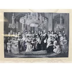 Late Victorian photographic print, of the Royal Family of Great Britain 1897
