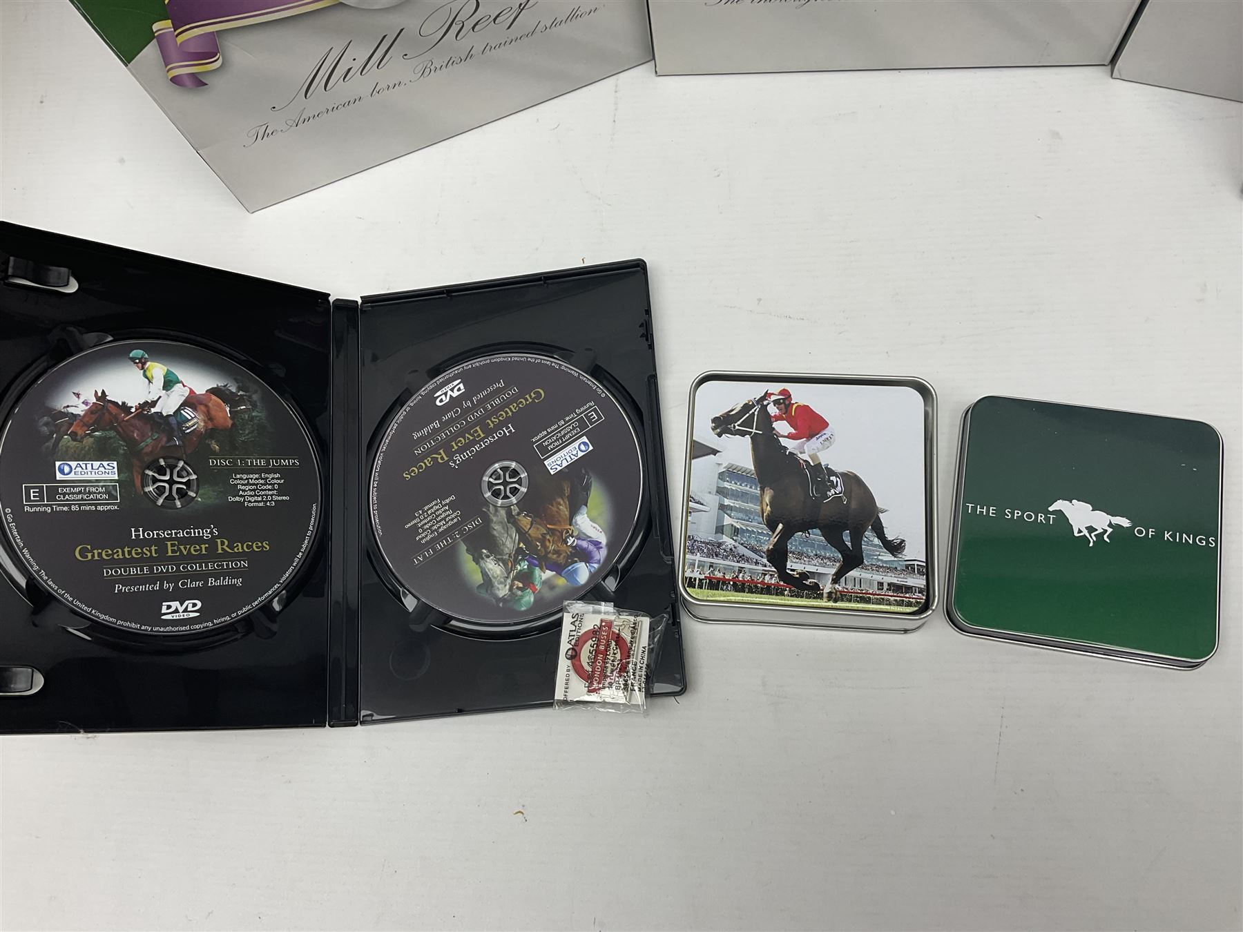 Atlas Editions pewter racehorses, to include Sea Bird, Kauto star etc  