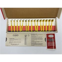 RCBS single station loading press with shell holder and powder funnel; and boxed Lee Powder Measure Kit